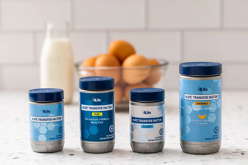 Línea Transfer Factor 4Life en cocina