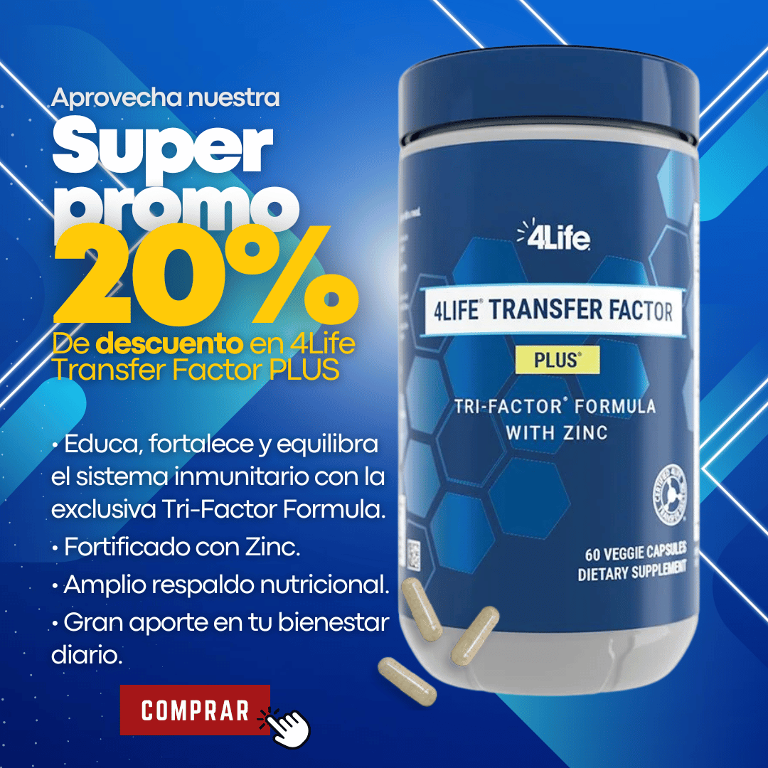 Súper Promo 20% de descuento en 4Life Transfer Factor PLUS